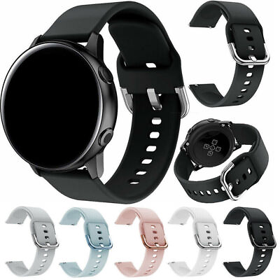 #ad 22mm Universal Quick Release Smart Silicone Watch Band Replacement Wirst Strap $4.74