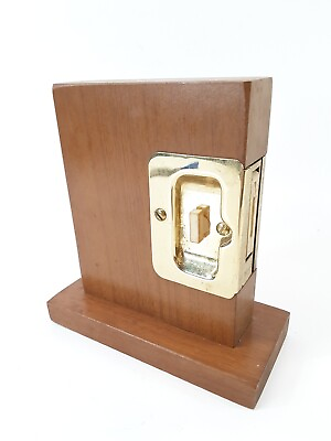#ad WEISER LOCKS Deadbolt Lock Salesman Sample Advertising Display Vintage RARE $20.00