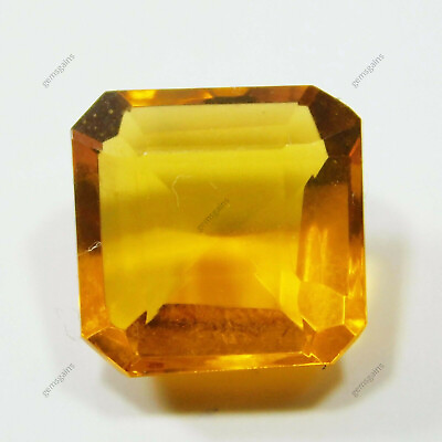 #ad 6.30 Ct Lab Created Yellow Sapphire Square Cut Gemstones Free Shipping CERTIFIED $21.52