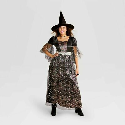 #ad Witch Adult Halloween Deluxe Costume Dress with Hat Women#x27;s M Hyde amp; EEK $12.75
