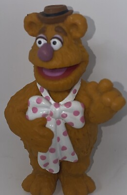 #ad DISNEY JIM HENSON Muppet Movie Fozzie Bear PVC Figure 3.75quot; tall Cake Topper $10.00