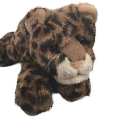 #ad Aurora Flopsies Luther Spotted Leopard 11#x27;#x27; Plush Cheetah Stuffed Animal w Tags $19.99