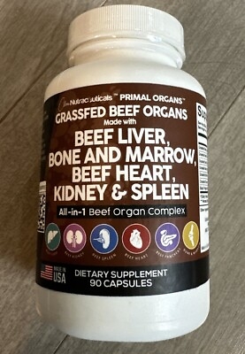 #ad Grass Fed Beef Liver Capsules Premium Quality Beef Organs Supplement $19.99