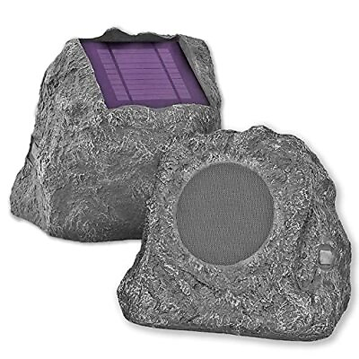 #ad Innovative Technology Outdoor Rock Speaker Pair Wireless Bluetooth Speakers For $202.08