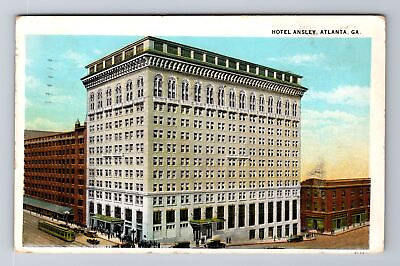 #ad Atlanta GA Georgia Hotel Ansley Advertising Vintage c1931 Souvenir Postcard $7.99