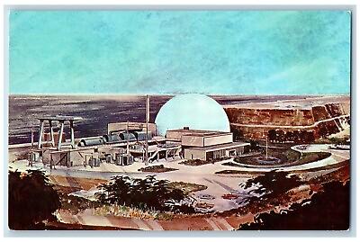 #ad San Clemente CA Postcard San Onofre Nuclear Electric Generating Station c1950#x27;s $9.95