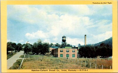 #ad Hamilton Carhartt Overall Co. Irvine Kentucky. Water Tower. Kodachrome. AA. $2.95