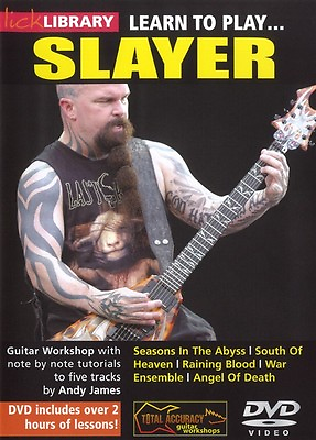 #ad Lick Library LEARN TO PLAY Kerry King#x27;s SLAYER Thrash Metal Video DVD Lessons $23.95