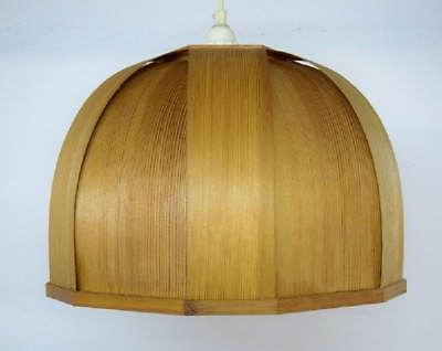 #ad Hans Agne Jakobsson quot;ellysettquot; ceiling lamp of wood. 1960 70s $590.00
