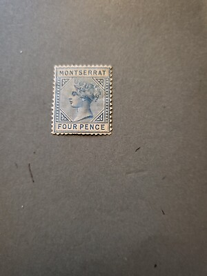 #ad Stamps Montserrat Scott #4 h $110.00