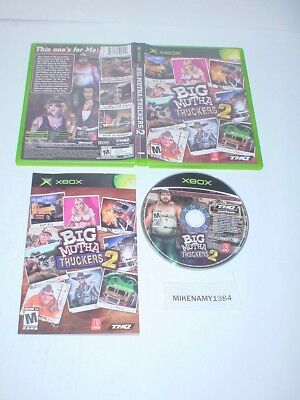 #ad BIG MUTHA TRUCKERS 2 game complete in case w manual Original Microsoft XBOX $11.84