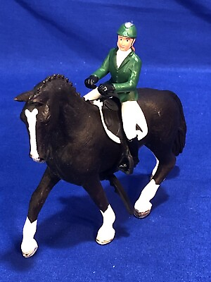 #ad Schleich Horse Club Horse Jockey Showjumper Doll with Horse Retired 2016 $18.95