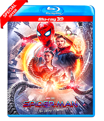 #ad 3D Spider Man: No Way Home Blu Ray 2021 Movie Disc Slipcover without Slip $10.89