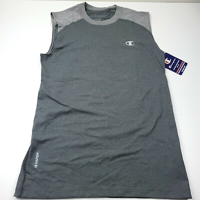 Champion Double Dry Tank Top Workout Shirt Womens Small Gray Athletic $9.39