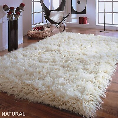 #ad THE BEST GREEK FLOKATI RUG MADE ULTRA PLUSH 4.5quot; PILE ALL SIZES WOOL RUGS $119.00