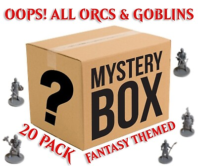 #ad Lot of 20pcs Damp;D Miniatures 25mm OOPS All Orcs amp; Goblins Unpainted DnD $7.99
