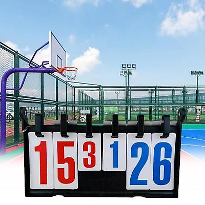 #ad Scoreboard Portable 6 Digit for Basketball Competitive Sports Indoor $28.29