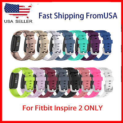 #ad For Fitbit Inspire 2 Replacement Silicone Wristband Strap Watch Band Inspire 2 $4.99