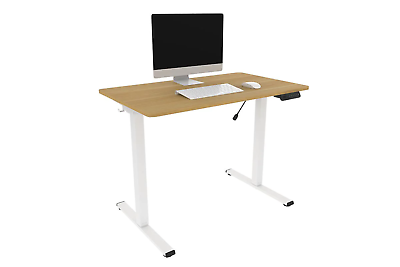 #ad NNEKGE ET150 Series Standing Desk with USB Port Natural White AU $899.99