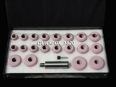 #ad 20x SIOUX VALVE SEAT GRINDING STONES SET PINK HOLDER 1702 BB STAR DRIVE $129.00