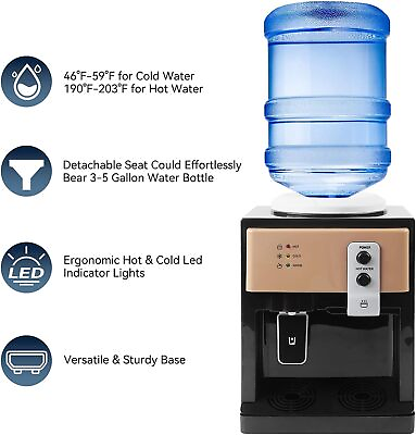 #ad 5 Gallons Water Cooler Dispenser Bottom Loading Hot amp; Cold Water Home Office NEW $47.50
