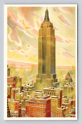 #ad Postcard Winter Sunshine The Empire State Building New York $4.99