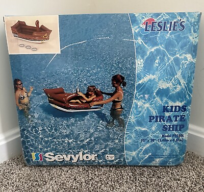 #ad Vintage 1990#x27;s Sevyor Kids Pirate Ship Model PT450L ride on toy $157.25
