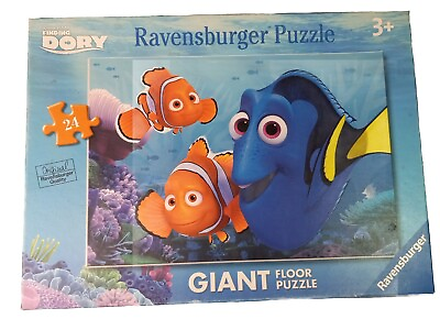#ad Ravensburger Finding Dory Floor Jumbo 24 Piece Puzzle Age 3 Complete No.05 4725 $12.00
