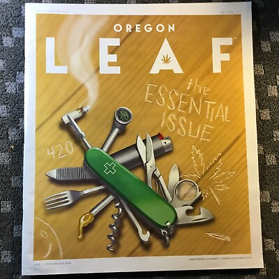 #ad Oregon Leaf Magazine February 2021. Oregon Canabis Magazine. Marijuana Magazine $2.79