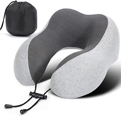 #ad Memory Foam U Shaped Travel Pillow Neck Support Head Rest Car Plane Soft Cushion $12.99