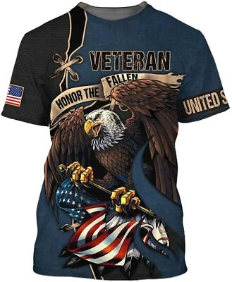 #ad US Army Shirt Military Soldier Veteran 3D Shirt US Flag Shirt Honor The Fallen $29.95