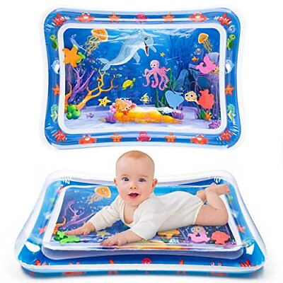 #ad Tummy Time Water Mat ä¸¨Water Play Mat for Babies Inflatable Tummy Time Water... $13.91