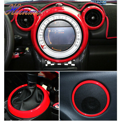 #ad 8PCS Car Dashboard Interior Ring Cover Kit Trim For Cooper S Countryman R60 $86.44