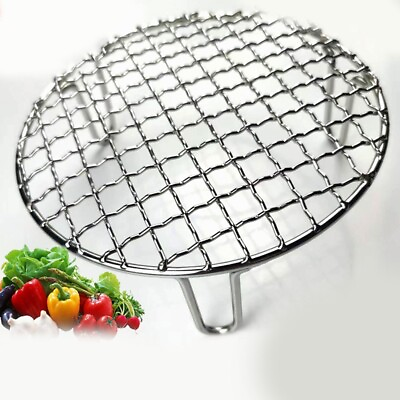 #ad Stainless Steel BBQ Grid Net with Leg Smooth Solder Joints Easy to Clean $31.81