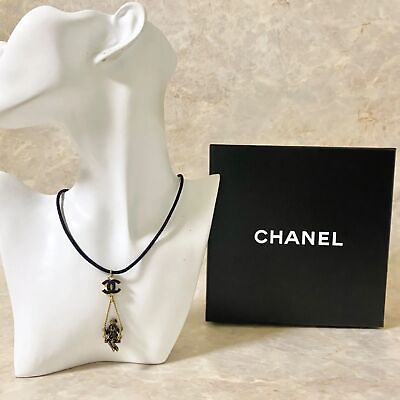 #ad Chanel Necklace Coco Mark Swing Women#x27;s Gold Logo Ladies Accessories $692.14