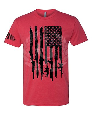 #ad Iron Gods Gun Flag Workout T Shirt US Flag Shirt Military Shirt Gym Shirt $18.99