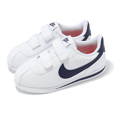 #ad Nike Cortez Basic White Habanero Red Neutral Indigo Toddler Infant 904769 106 $69.99