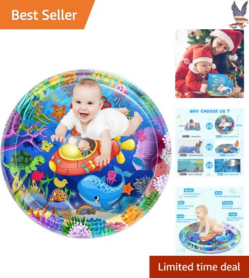 #ad Extra Large Giant Safe amp; Durable Water Mat: Inflatable Tummy Time Play Mat $44.99
