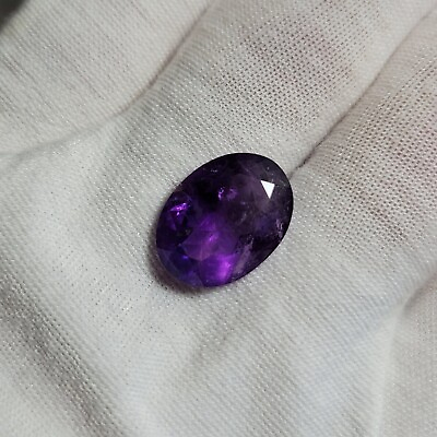 #ad Natural RARE SIBERIAN AMETHYST 8.05ct Handcut Faceted Oval Gemstone; 16x12 mm $64.00