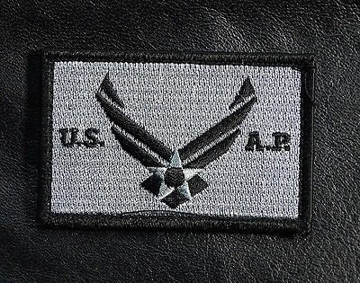 #ad USA AIR FORCE LOGO USA FLAG EMBROIDERED TACTICAL 3 INCH ACU hook PATCH $6.75