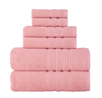 #ad Rosyn Hotel and Spa Quality 6 Piece Bath Towel Set 100% Turkish Cotton Soft $32.99