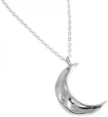 #ad Boho Moon Necklace for Women Sterling Silver Simple Delicate Crescent Moon Gifts $61.63