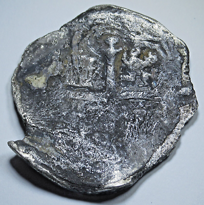 #ad 1600#x27;s Shipwreck Spanish Mexico Silver 8 Reales Genuine Pirate Treasure Cob Coin $264.95