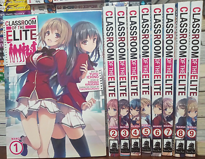 #ad Classroom of the Elite Manga Complete Set Vol. 1 9 ENGLISH Syougo Kinugasa $111.99