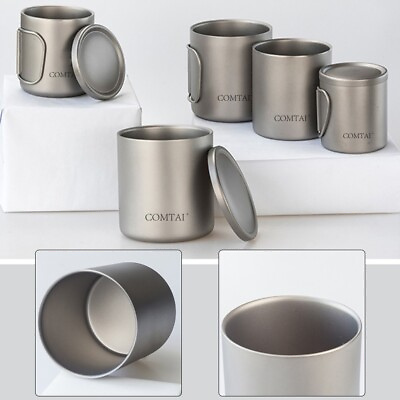 #ad Insulated Titanium Water Cup with Handles Ideal for Outdoor Activities $60.73
