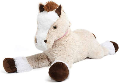 #ad Giant Horse Stuffed Animal Large Pony Brown Plush Toy Horse Big Gift $48.99