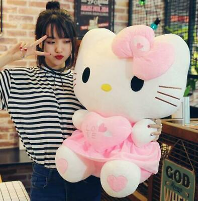 #ad 30CM Cute Hello Kitty Pink Love Giant Huge Stuffed Plush Animal Toys Doll Gifts $21.59