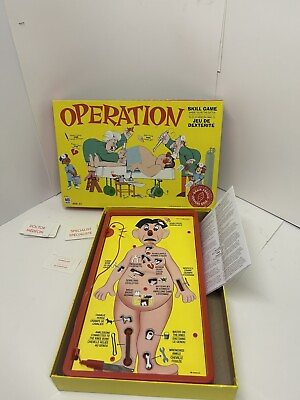 #ad Operation Game w Cards No Money 2004 Milton Bradley Brain Freeze Edition Works C $20.00