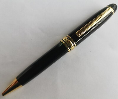 #ad Luxury Le Grande Series BlackGold Clip 0.7mm nib Ballpoint Pen NO BOX $13.80