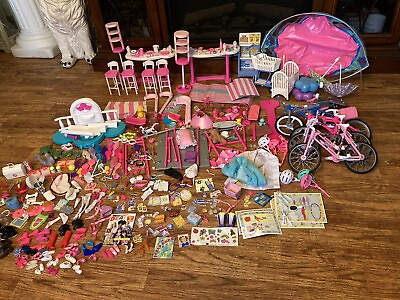 #ad Barbie 90s Playset Accessory Clothing Parts Lot Kelly Crib Set 1994 Mattel $70.00